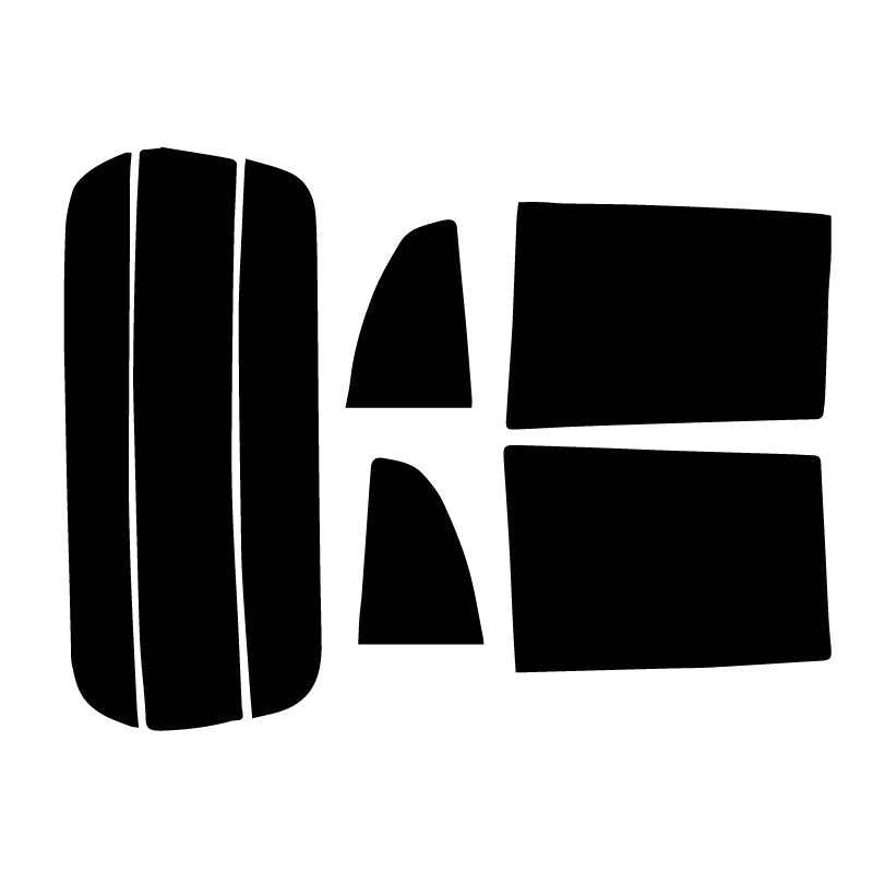 【ノーマルスモーク (ハードコートフィルム) 】 ニッサン  ピノ (HC24S) カット済みカーフィルム リアセット スモークフィルム