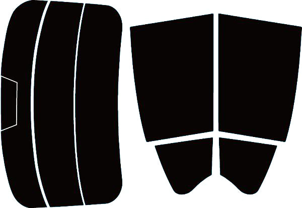 プラススモーク(原着ハードコートタイプ)  ニッサン スカイライン (HV37 / HNV37) カット済みカーフィルム リアセット スモークフィルム 車検対応