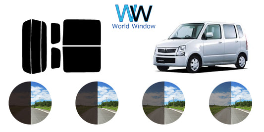 【ノーマルスモーク (ハードコートフィルム) 】マツダ  AZワゴン 5ドア (MJ21・22) カット済みカーフィルム リアセット スモークフィルム