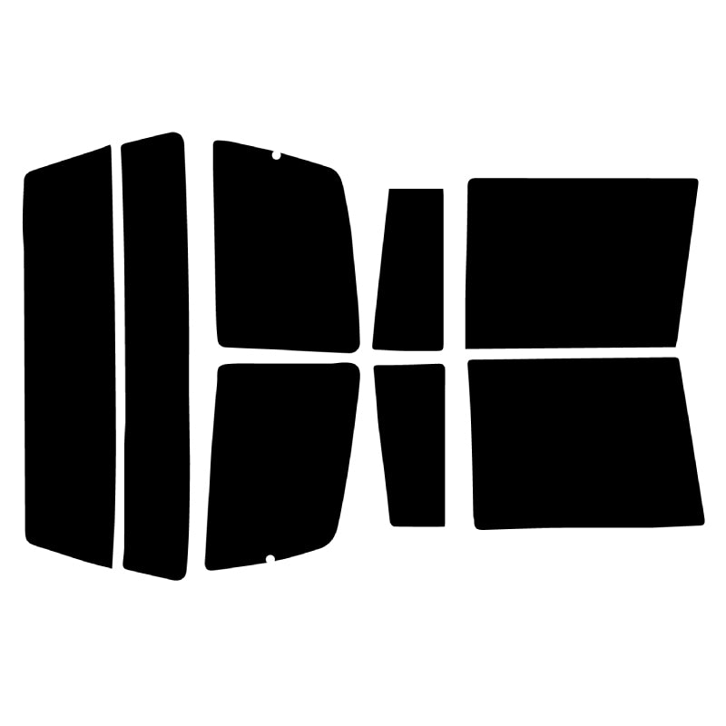 【ノーマルスモーク (ハードコートフィルム) 】マツダ  MPV  後期 (LVLW/LVLR/LVEW/LV5W) カット済みカーフィルム リアセット スモークフィルム