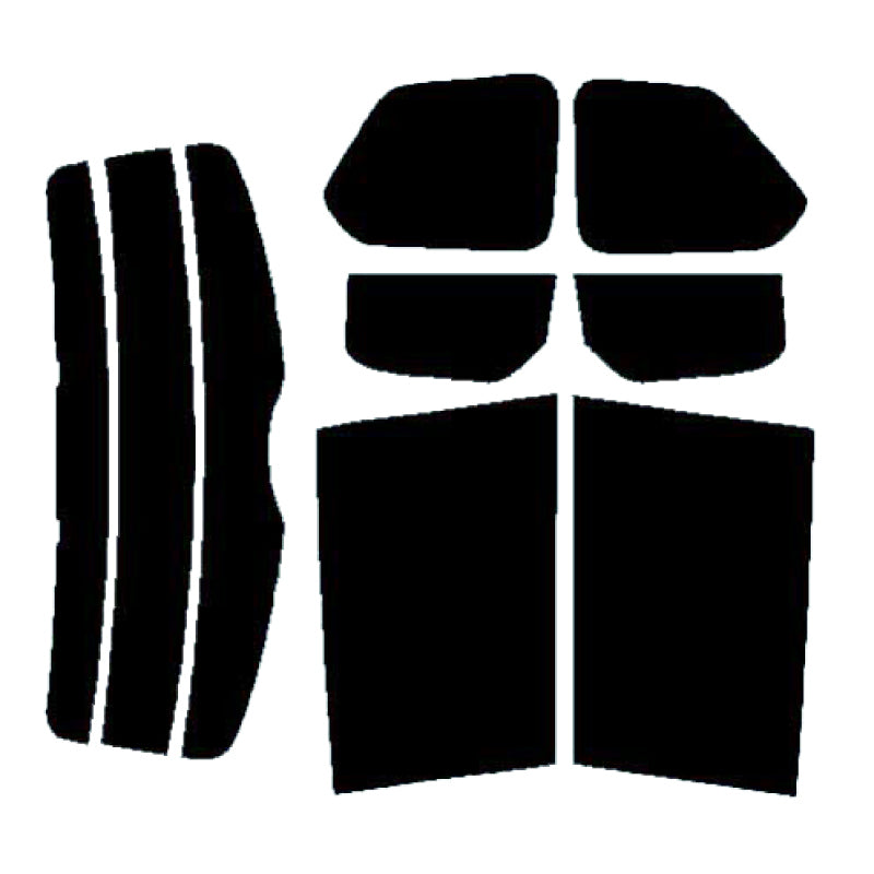 【ノーマルスモーク (ハードコートフィルム) 】マツダ  MPV (LY3P) カット済みカーフィルム リアセット スモークフィルム