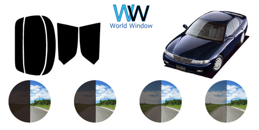 【ノーマルスモーク (ハードコートフィルム) 】マツダ  MS-8 (MBEP/MB5P/MB5A) カット済みカーフィルム リアセット スモークフィルム