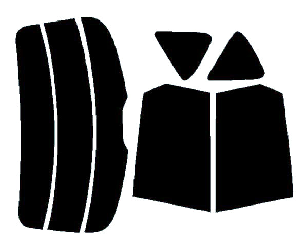 【ノーマルスモーク (ハードコートフィルム) 】マツダ  アクセラ 5ドア (BKEP/BK5P/BK3P) カット済みカーフィルム リアセット スモークフィルム