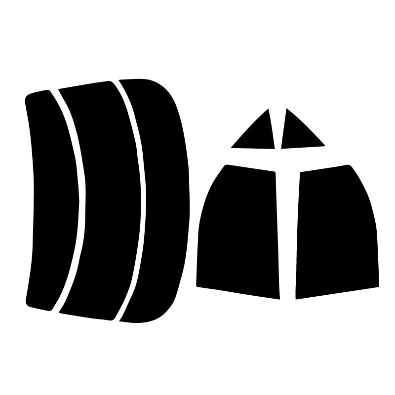 【ノーマルスモーク (ハードコートフィルム) 】マツダ  アテンザ 4ドアセダン (GGEP/GG3P) カット済みカーフィルム リアセット スモークフィルム