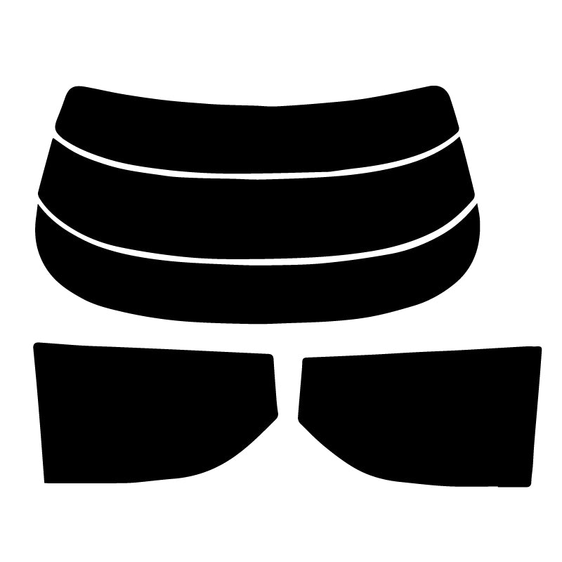 【ノーマルスモーク (ハードコートフィルム) 】マツダ  カペラ  4ドアセダン (CG2SR/CG2PP/CG2SP) カット済みカーフィルム リアセット スモークフィルム