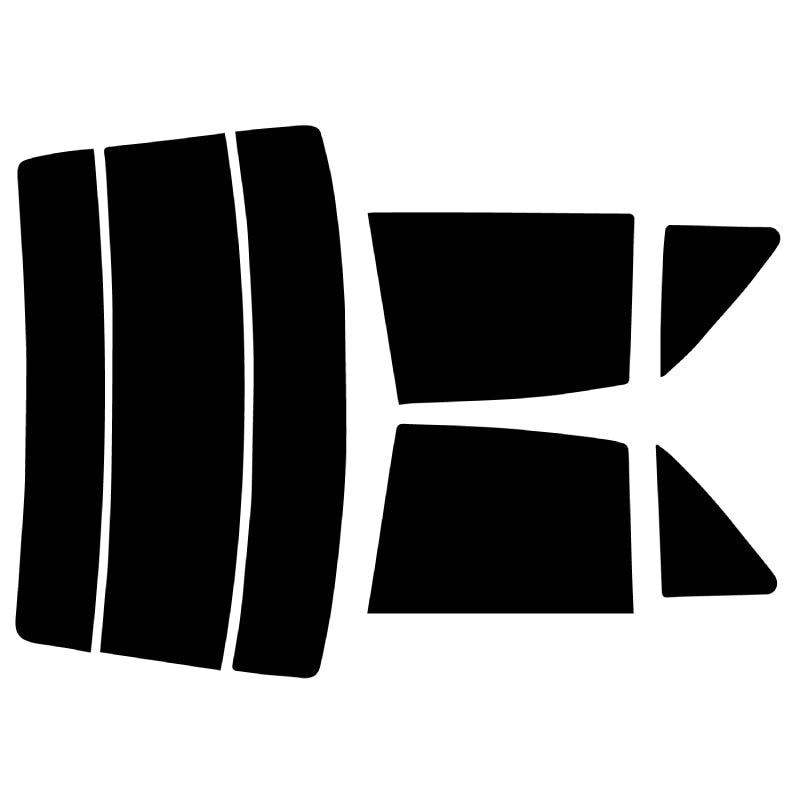 【ノーマルスモーク (ハードコートフィルム) 】マツダ  カペラ 4ドアセダン (GFER/GFEP/GF8P/GFFP) カット済みカーフィルム リアセット スモークフィルム