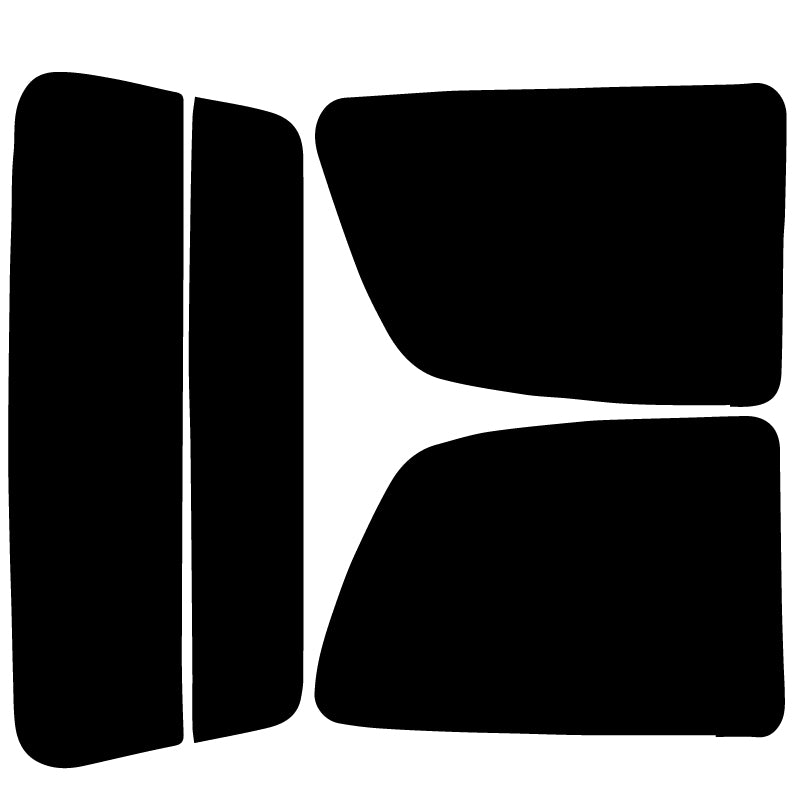 【ノーマルスモーク (ハードコートフィルム) 】 マツダ  キャロル  3ドアハッチバック (AC6R/AC6P)カット済みカーフィルム リアセット スモークフィルム