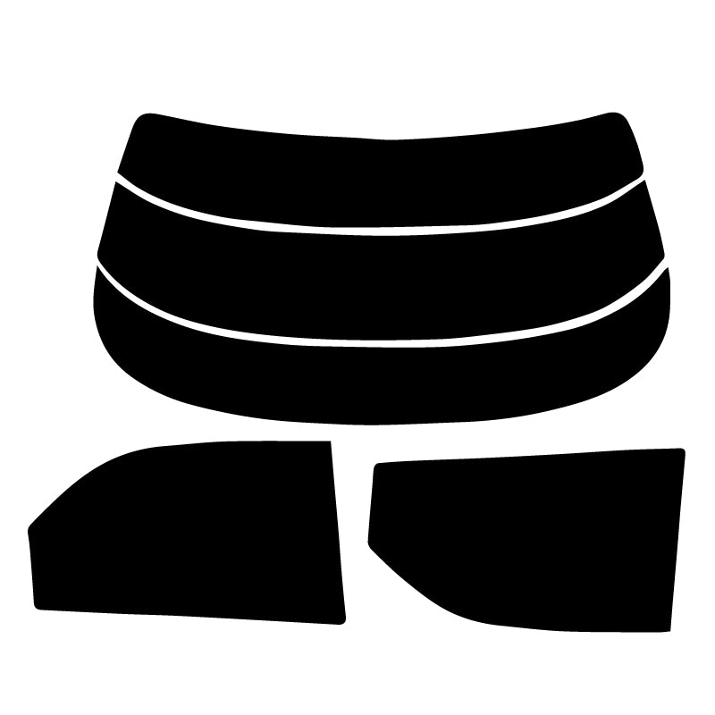 【ノーマルスモーク (ハードコートフィルム) 】 マツダ  クロノス(GESR/GEEP/GE8P/GEFP/GE5P)カット済みカーフィルム リアセット スモークフィルム