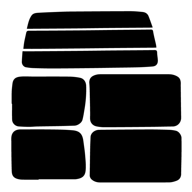 【ノーマルスモーク (ハードコートフィルム) 】 マツダ  スクラムバン/ワゴン (DG52V/DG52W/DH52V/DG62V/DG62W)カット済みカーフィルム リアセット スモークフィルム