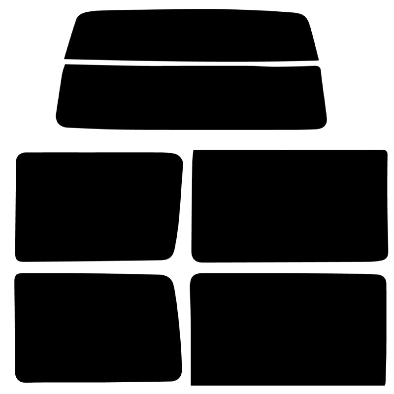 【ノーマルスモーク (ハードコートフィルム) 】 マツダ  スクラム (DL51V/DM51V)カット済みカーフィルム リアセット スモークフィルム