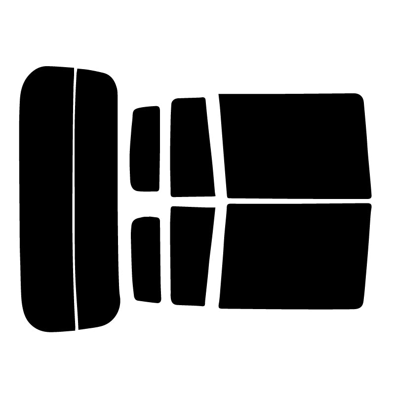 【ノーマルスモーク (ハードコートフィルム) 】 マツダ  スピアーノ(HF21S)カット済みカーフィルム リアセット スモークフィルム