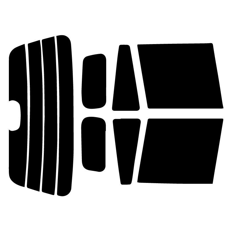 【ノーマルスモーク (ハードコートフィルム) 】マツダ  デミオ (DW3W/DW5W) カット済みカーフィルム リアセット スモークフィルム