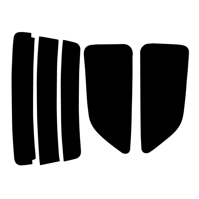 【ノーマルスモーク (ハードコートフィルム) 】 マツダ  ファミリア  3ドア(BHALS/BHA8S/BHA3S)カット済みカーフィルム リアセット スモークフィルム