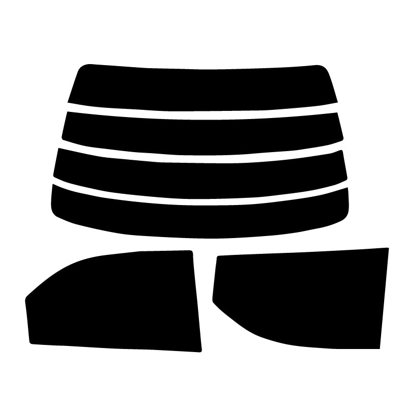 【ノーマルスモーク (ハードコートフィルム) 】 マツダ  ファミリア  4ドアセダン(BHALP/BHA8P/BHA5P/BHA7R/BHA7P/BHA6R/BHA3P)カット済みカーフィルム リアセット スモークフィルム