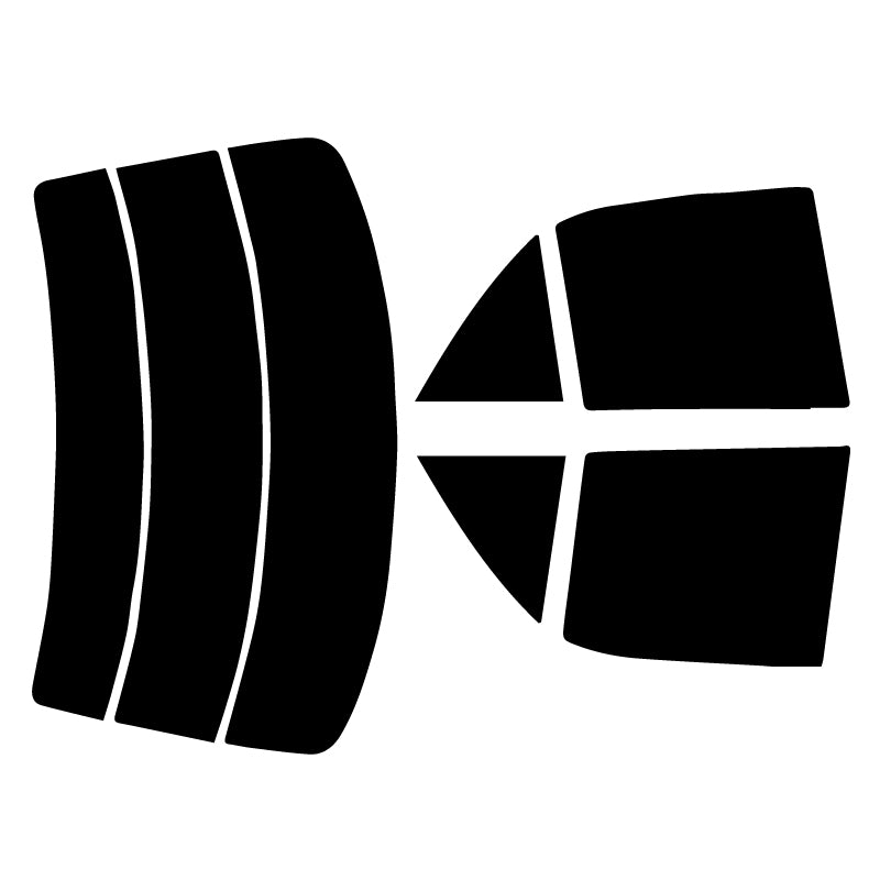 【ノーマルスモーク (ハードコートフィルム) 】 マツダ  ファミリア  4ドアセダン(BJEP/BJ5P/BJ3P/BJFP)カット済みカーフィルム リアセット スモークフィルム