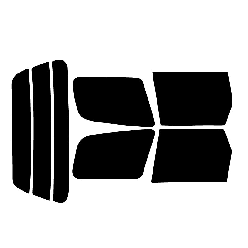 【ノーマルスモーク (ハードコートフィルム) 】 マツダ  ファミリアバン・ワゴン(BW#Y/BV#Y/BM#Y10)カット済みカーフィルム リアセット スモークフィルム