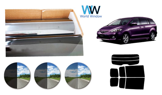 プラススモーク(原着ハードコートタイプ)  マツダ  プレマシー (CREW/CR3W)カット済みカーフィルム リアセット スモークフィルム 車検対応