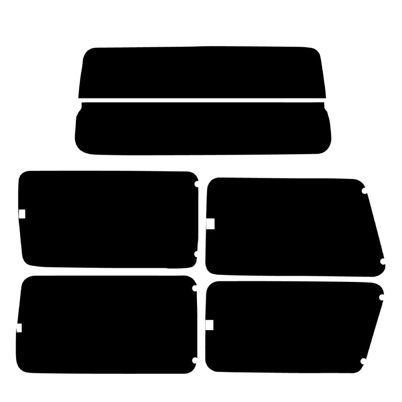 【ノーマルスモーク (ハードコートフィルム) 】 マツダ  ボンゴフレンディ(SGLW/SGLR/SGEW/SGL5/SG5W/SGL3/SGE3)カット済みカーフィルム リアセット スモークフィルム