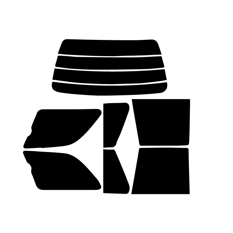 【ノーマルスモーク (ハードコートフィルム) 】 マツダ   カペラワゴン リヤガラス接着式(GWEW/GWER/GW8W/GW5R/GWFW)カット済みカーフィルム リアセット スモークフィルム