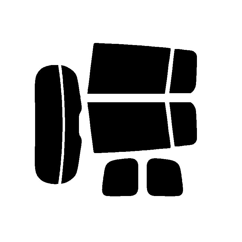 【ノーマルスモーク (ハードコートフィルム) 】 マツダ   プレマシー(CWEAW / CWEFW)カット済みカーフィルム リアセット スモークフィルム