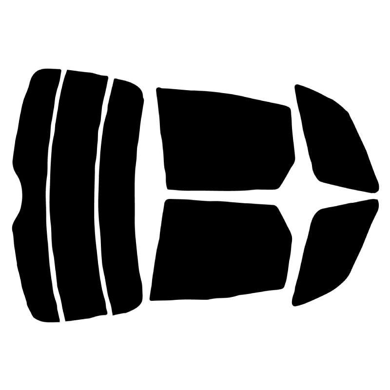 【ノーマルスモーク (ハードコートフィルム) 】 マツダ  CX-7(ER3P)カット済みカーフィルム リアセット スモークフィルム