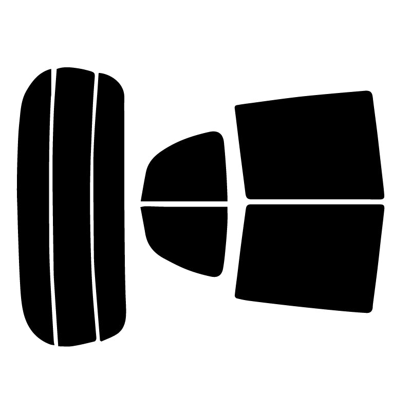 【ノーマルスモーク (ハードコートフィルム) 】マツダ   キャロル 5ドアハッチバック (HB25S / HB35S) カット済みカーフィルム リアセット スモークフィルム