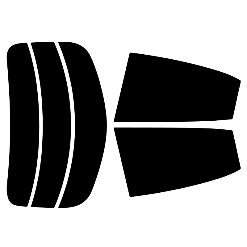 【ノーマルスモーク (ハードコートフィルム) 】 マツダ デミオ(DJ5FS/DJ5AS/DJ3FS/DJ3AS)カット済みカーフィルム リアセット スモークフィルム