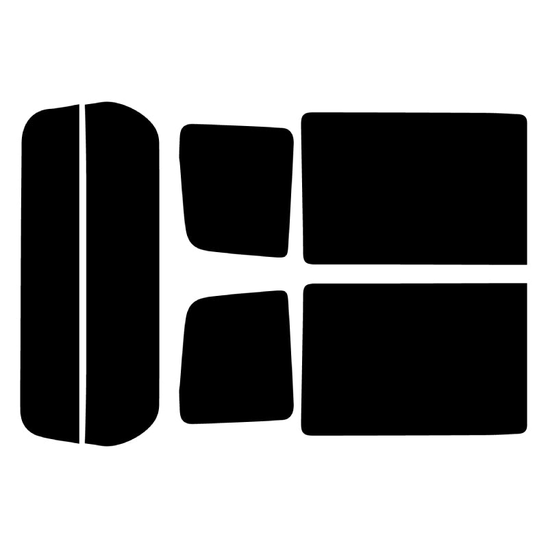 【ノーマルスモーク (ハードコートフィルム) 】 マツダ  スクラムワゴン(DG64W)カット済みカーフィルム リアセット スモークフィルム