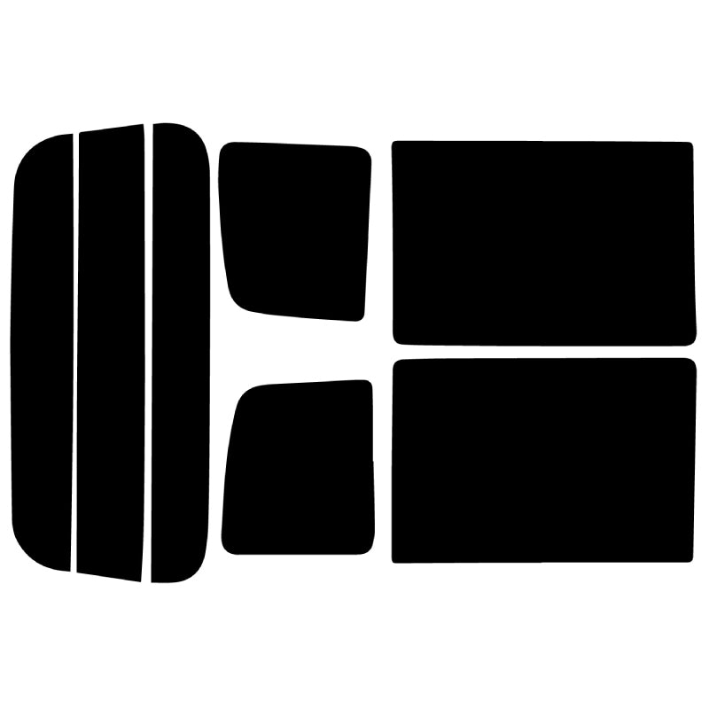 【ノーマルスモーク (ハードコートフィルム) 】 マツダ  スクラム バン ハイルーフ(DG64V)カット済みカーフィルム リアセット スモークフィルム