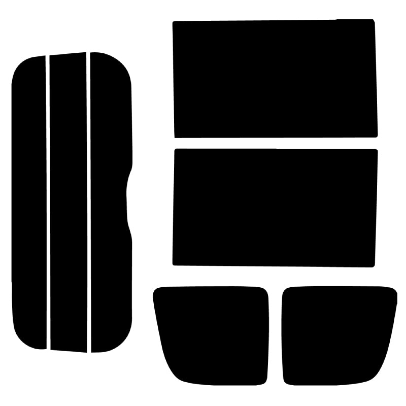 【ノーマルスモーク (ハードコートフィルム) 】 マツダ  スクラムバン(DG17V)カット済みカーフィルム リアセット スモークフィルム