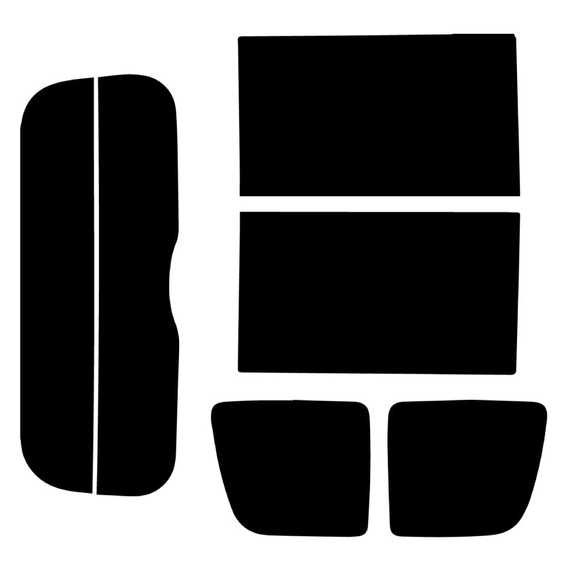 【ノーマルスモーク (ハードコートフィルム) 】 マツダ  スクラムワゴン(DG17W)カット済みカーフィルム リアセット スモークフィルム