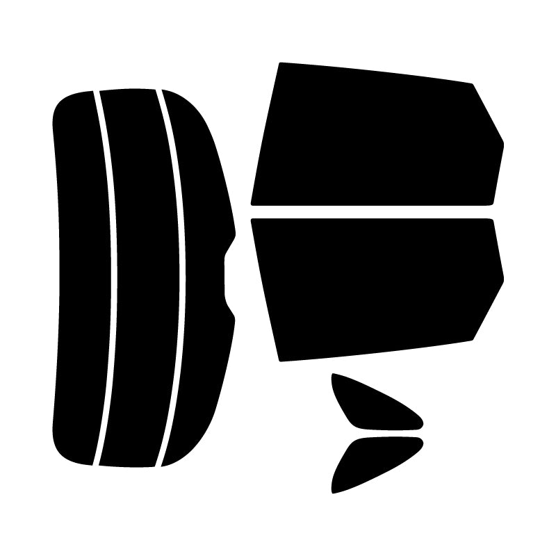 【ノーマルスモーク (ハードコートフィルム) 】 マツダ  CX-3(DK5AW / DK5FW)カット済みカーフィルム リアセット スモークフィルム