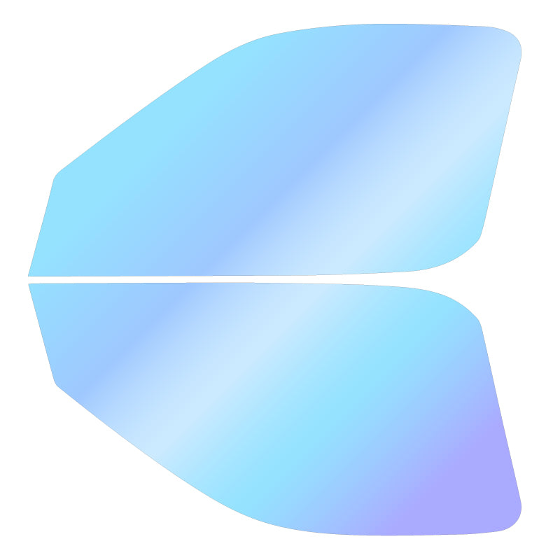 遮熱機能付 オーロラフィルム(ゴーストタイプ) 透過率81%   トヨタ  グランビア  (VCH10W/VCH16W) カット済みカーフィルム フロントドアセット オーロラタイプ ゴーストタイプ(発色仕様) 断熱フィルム