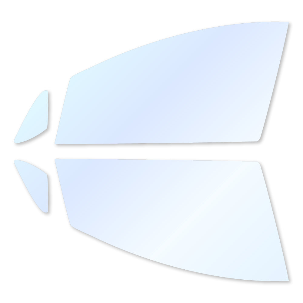 オーロラフィルム (アイスブルー91) 遮熱フィルム 透過率90.5% トヨタ ウィッシュ (10系 ANE10G/ANE11W/ZNE10G/ZNE14G)カット済みカーフィルム フロントドアセット オーロラタイプ ゴーストタイプ ホログラフィック