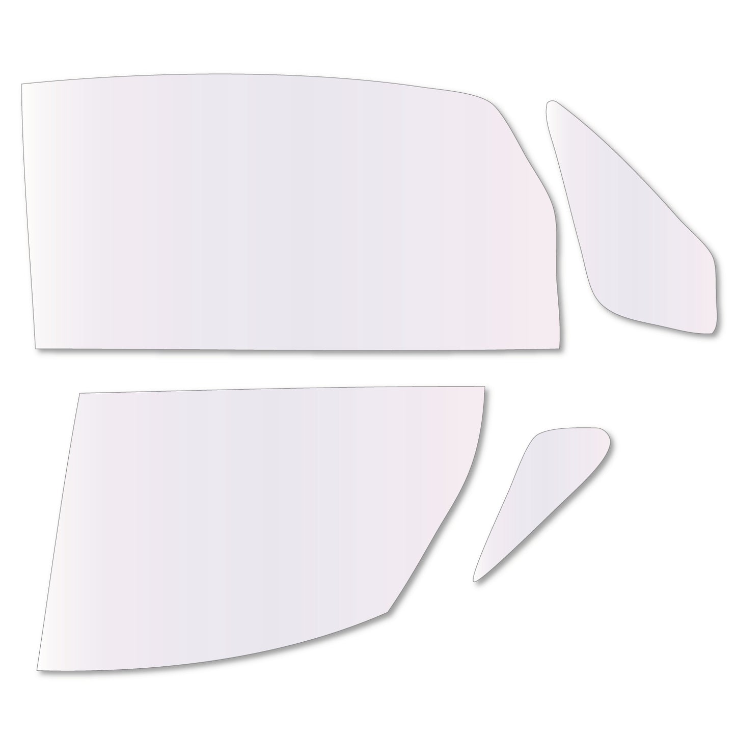 遮熱機能付 オーロラフィルム(サイレントタイプ) 透過率85% トヨタ ポルテ (NNP10/NNP11/NNP15) カット済みカーフィルム フロントドアセット オーロラタイプ ゴーストタイプ 断熱フィルム