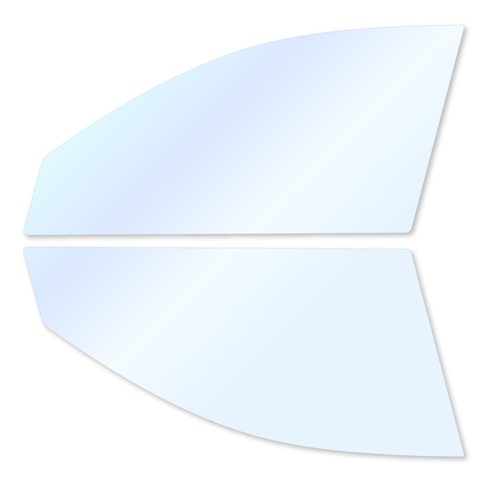 オーロラフィルム (アイスブルー91) 遮熱フィルム 透過率90.5% トヨタ マークX (GRX120/GRX121/GRX125) カット済みカーフィルム フロントドアセット オーロラタイプ ゴーストタイプ ホログラフィック