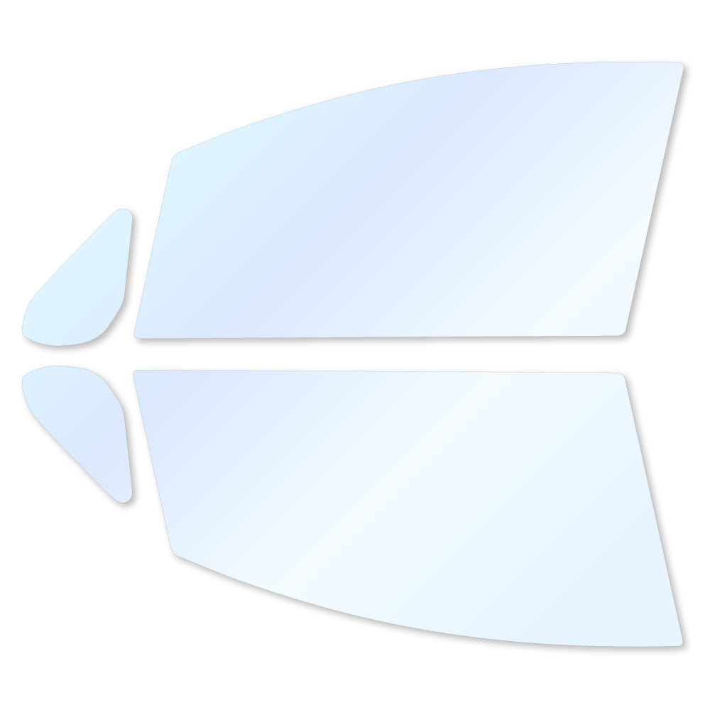 オーロラフィルム (アイスブルー91) 遮熱フィルム 透過率90.5% トヨタ ラクティス (SCP100/NCP100/NCP105) カット済みカーフィルム フロントドアセット オーロラタイプ ゴーストタイプ ホログラフィック