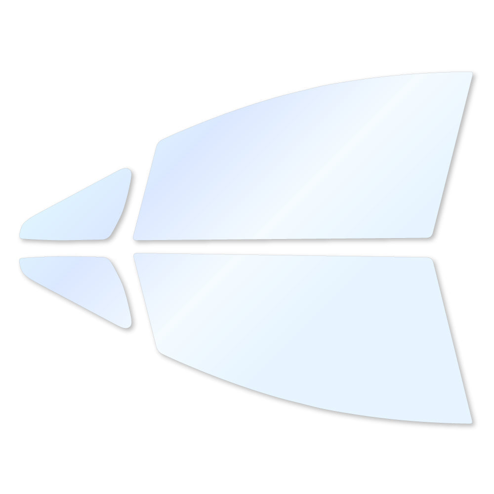 オーロラフィルム (アイスブルー91) 遮熱フィルム 透過率90.5% トヨタ ウィッシュ(E20系) (ZGE20G/ZGE20W/ZGE21G/ZGE22W/ZGE25G/ZGE25W) カット済みカーフィルム フロントドアセット オーロラタイプ ゴーストタイプ ホログラフィック