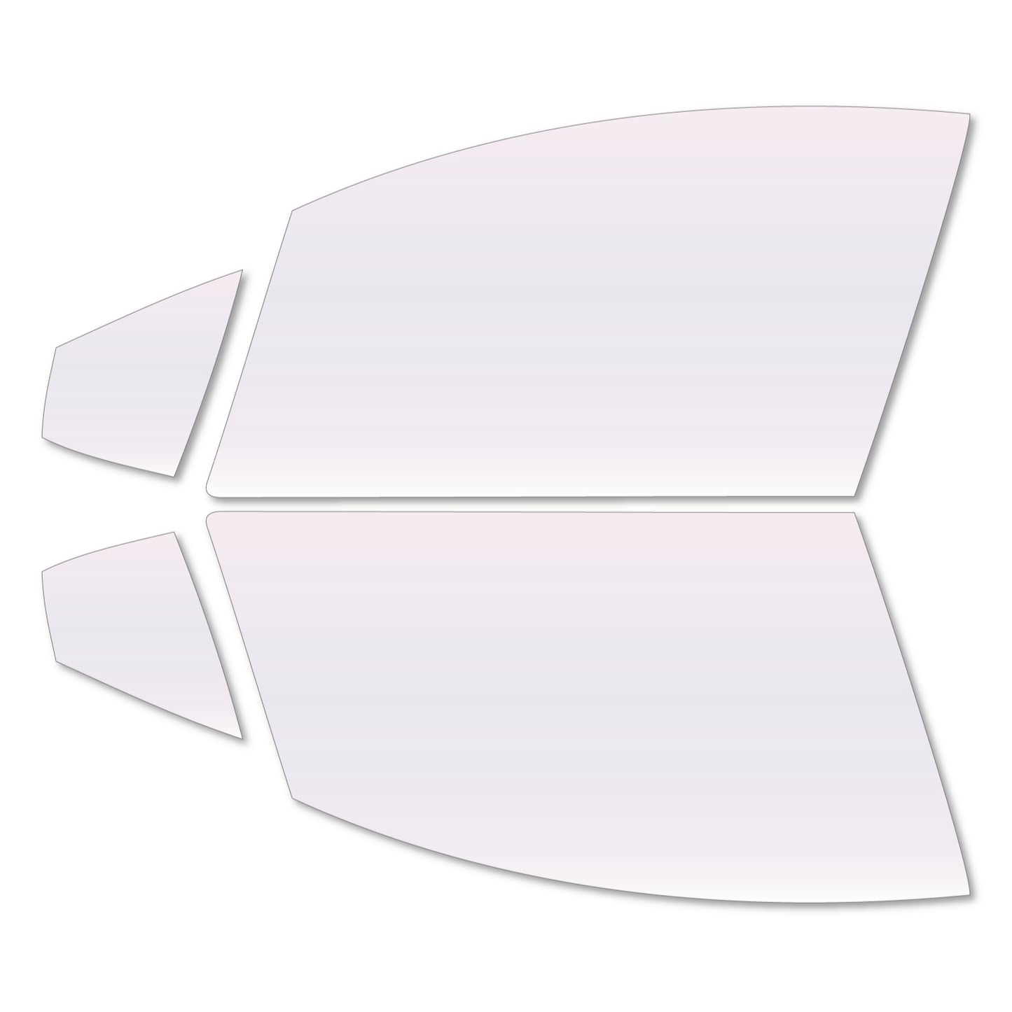 遮熱機能付 オーロラフィルム(サイレントタイプ) 透過率85% トヨタ ヴィッツ (Vitz) 前期 (KSP130/NCP131/NSP130/NSP135) カット済みカーフィルム フロントドアセット オーロラタイプ ゴーストタイプ 断熱フィルム