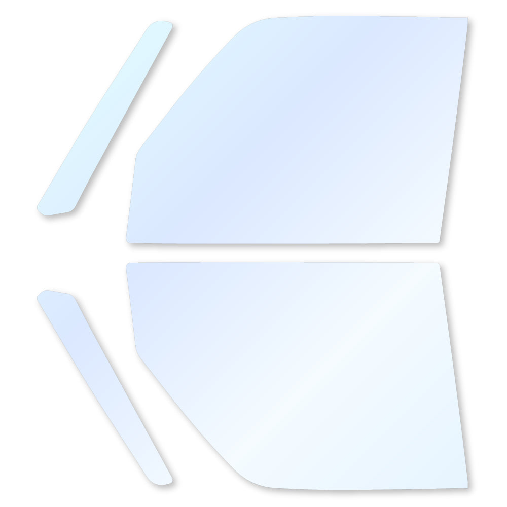 オーロラフィルム (アイスブルー91) 遮熱フィルム 透過率90.5% トヨタ ルーミー/ルーミーカスタム (M900A/M910A) カット済みカーフィルム フロントドアセット オーロラタイプ ゴーストタイプ ホログラフィック