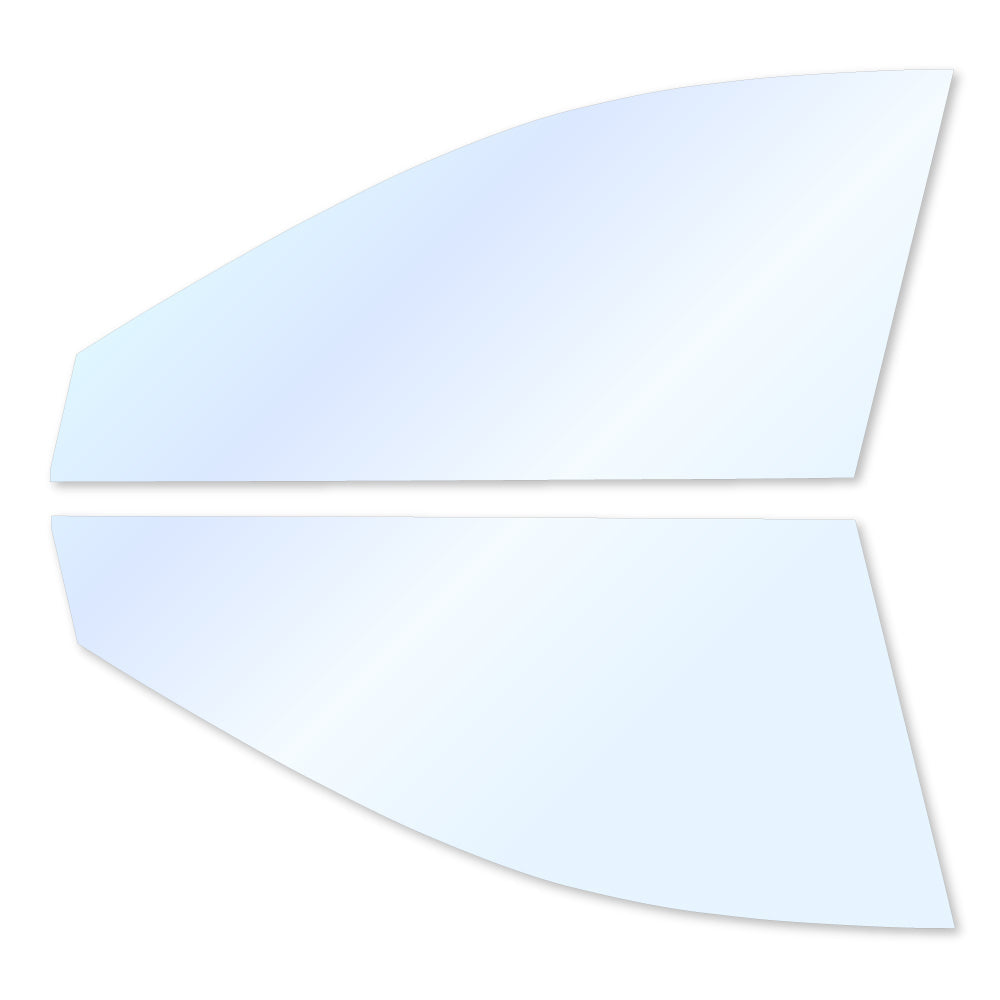 オーロラフィルム (アイスブルー91) 遮熱フィルム 透過率90.5% トヨタ クラウンクロスオーバー (AZSH35/TZSH35) カット済みカーフィルム フロントドアセット オーロラタイプ ゴーストタイプ ホログラフィック