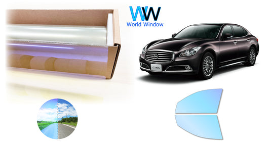 遮熱機能付 オーロラフィルム(ゴーストタイプ) 透過率81%  ニッサン  NV100 クリッパー (DR17V/DR17W) カット済みカーフィルム フロントドアセット オーロラタイプ ゴーストタイプ(発色仕様) 断熱フィルム