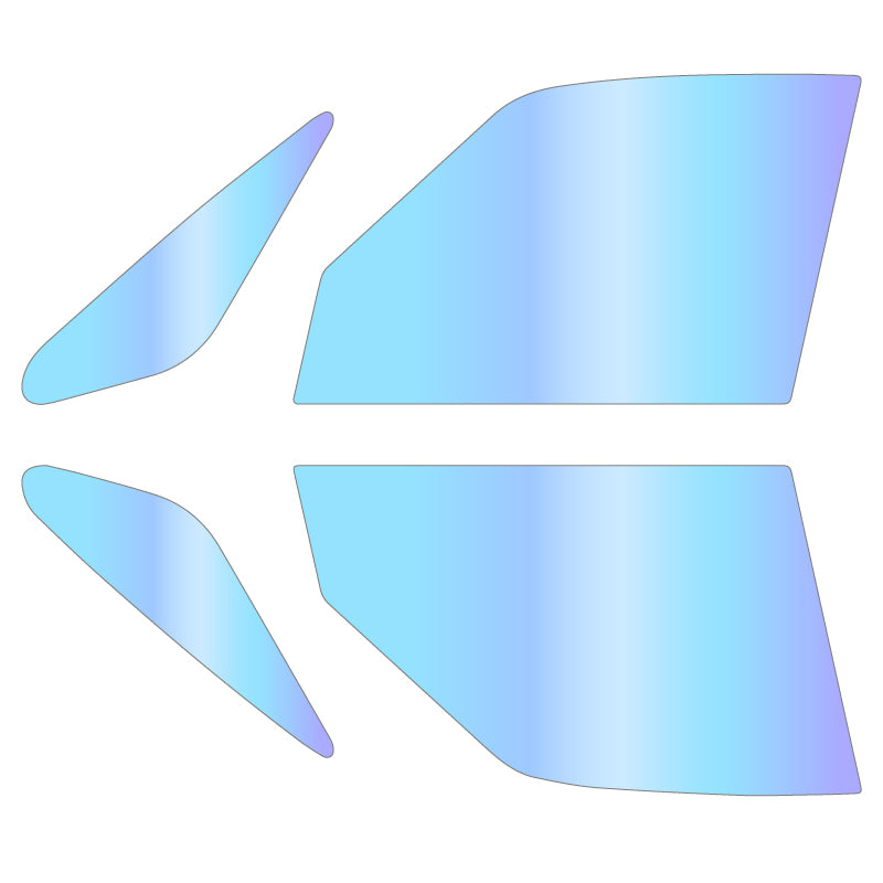 遮熱機能付 オーロラフィルム(ゴーストタイプ) 透過率81%  ニッサン セレナ(C27/GC27/GFC27/GFNC27/GNC27) カット済みカーフィルム フロントドアセット オーロラタイプ ゴーストタイプ(発色仕様) 断熱フィルム