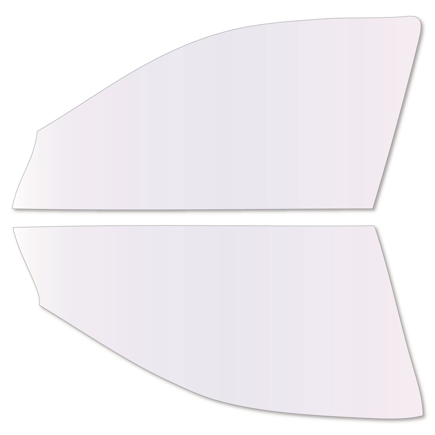 遮熱機能付 オーロラフィルム(サイレントタイプ) 透過率85% スバル レガシィ ワゴン (BP5/BP9/BPE) カット済みカーフィルム フロントドアセット オーロラタイプ ゴーストタイプ 断熱フィルム