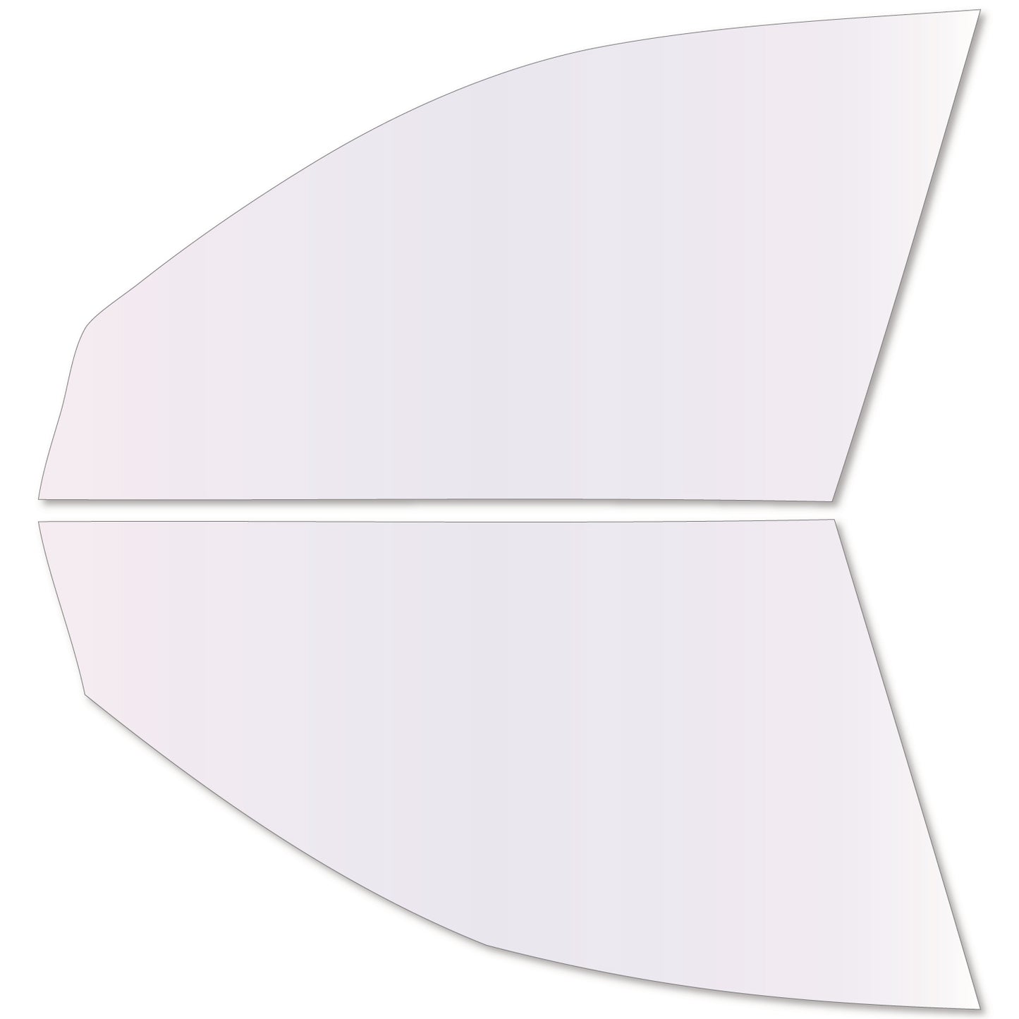 遮熱機能付 オーロラフィルム(サイレントタイプ) 透過率85% スバル エクシーガ (YA4/YA5/YA9/YAM) カット済みカーフィルム フロントドアセット オーロラタイプ ゴーストタイプ 断熱フィルム