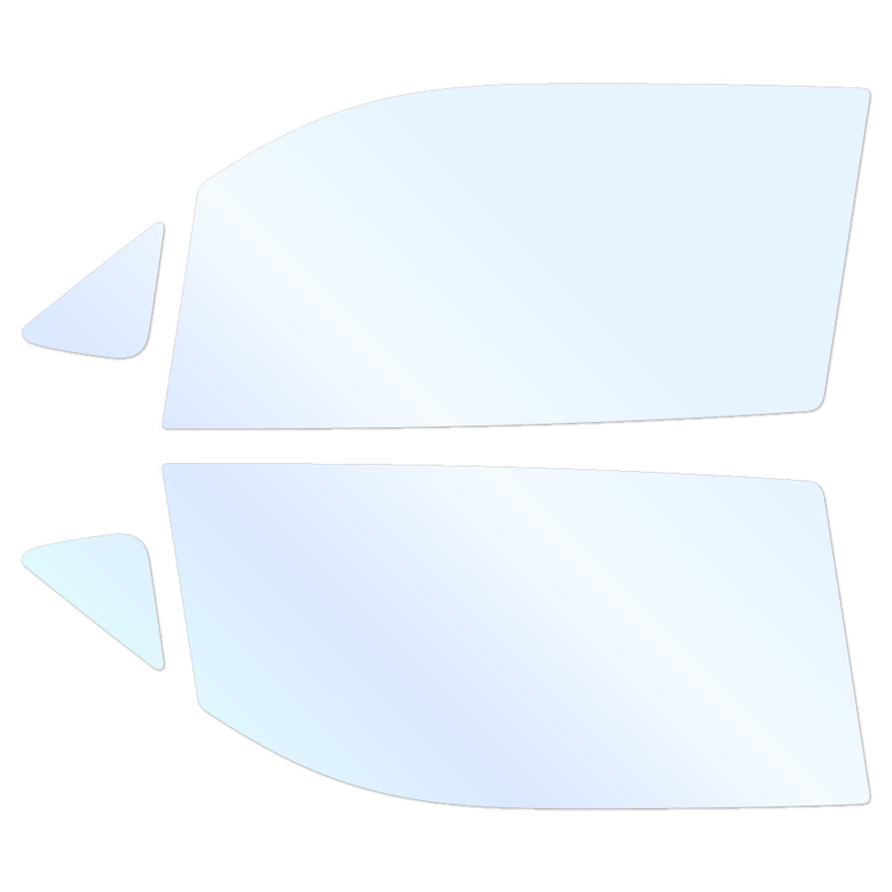 オーロラフィルム (アイスブルー91) 遮熱フィルム 透過率90.5% スズキ ワゴンR / ワゴンRスティングレー (MH35S/MH55S) カット済みカーフィルム フロントドアセット オーロラタイプ ゴーストタイプ ホログラフィック