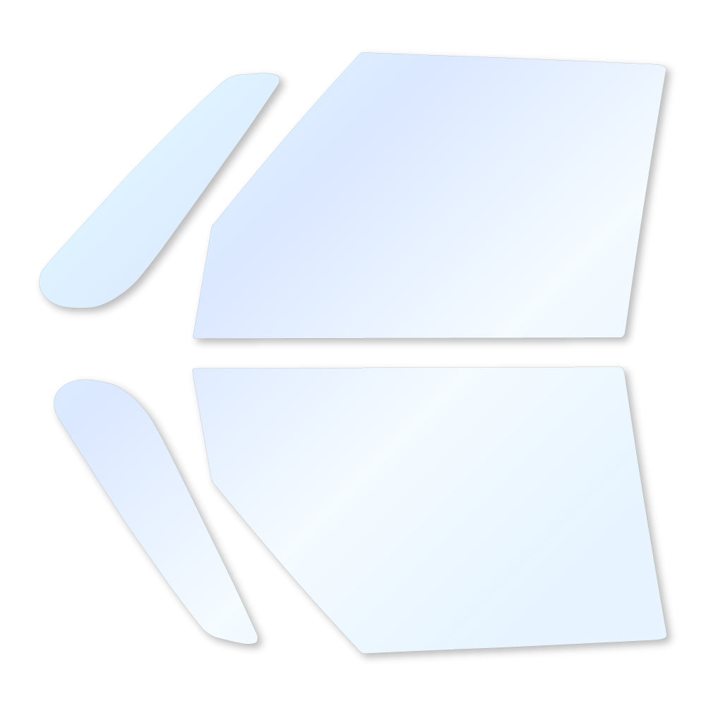 オーロラフィルム (アイスブルー91) 遮熱フィルム 透過率90.5% スズキ ソリオ (MA27S/MA37S)  カット済みカーフィルム フロントドアセット オーロラタイプ ゴーストタイプ ホログラフィック