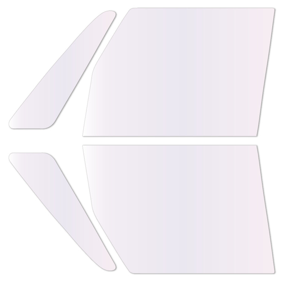 遮熱機能付 オーロラフィルム(サイレントタイプ) 透過率85% ダイハツ タント (L350/360S) カット済みカーフィルム フロントドアセット オーロラタイプ ゴーストタイプ 断熱フィルム