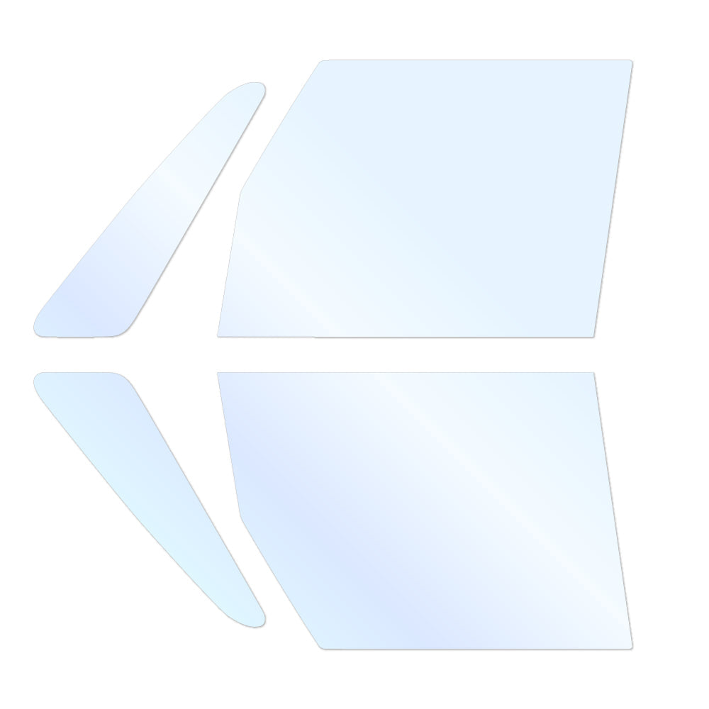 オーロラフィルム (アイスブルー91) 遮熱フィルム 透過率90.5% ダイハツ タント (L350/360S) カット済みカーフィルム フロントドアセット オーロラタイプ ゴーストタイプ ホログラフィック