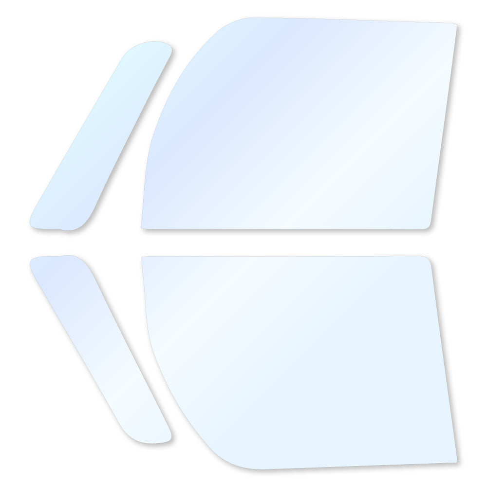 オーロラフィルム (アイスブルー91) 遮熱フィルム 透過率90.5% ダイハツ ウェイク (LA700S/LA710S) カット済みカーフィルム フロントドアセット オーロラタイプ ゴーストタイプ ホログラフィック